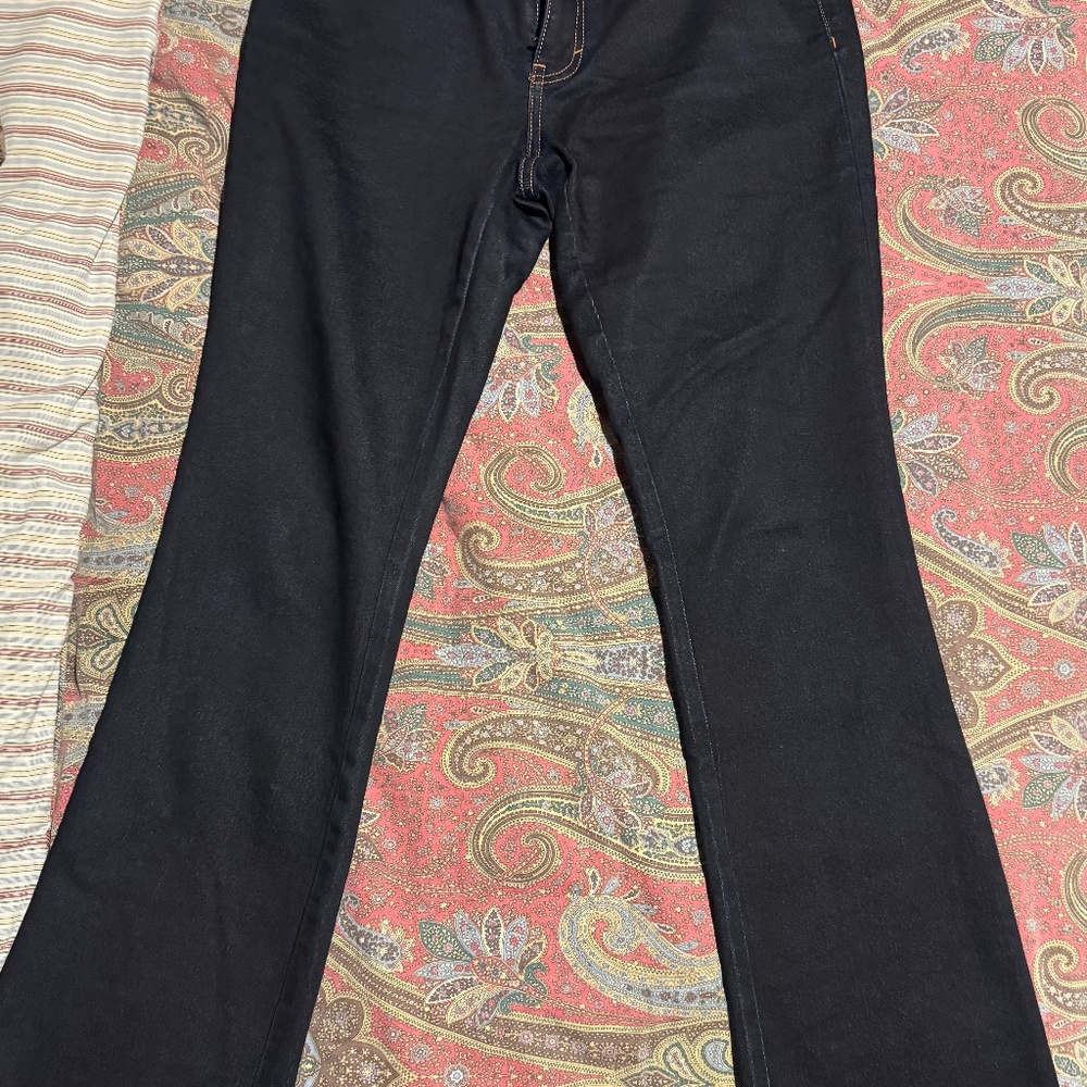 DARK LONG BOOT JEANS